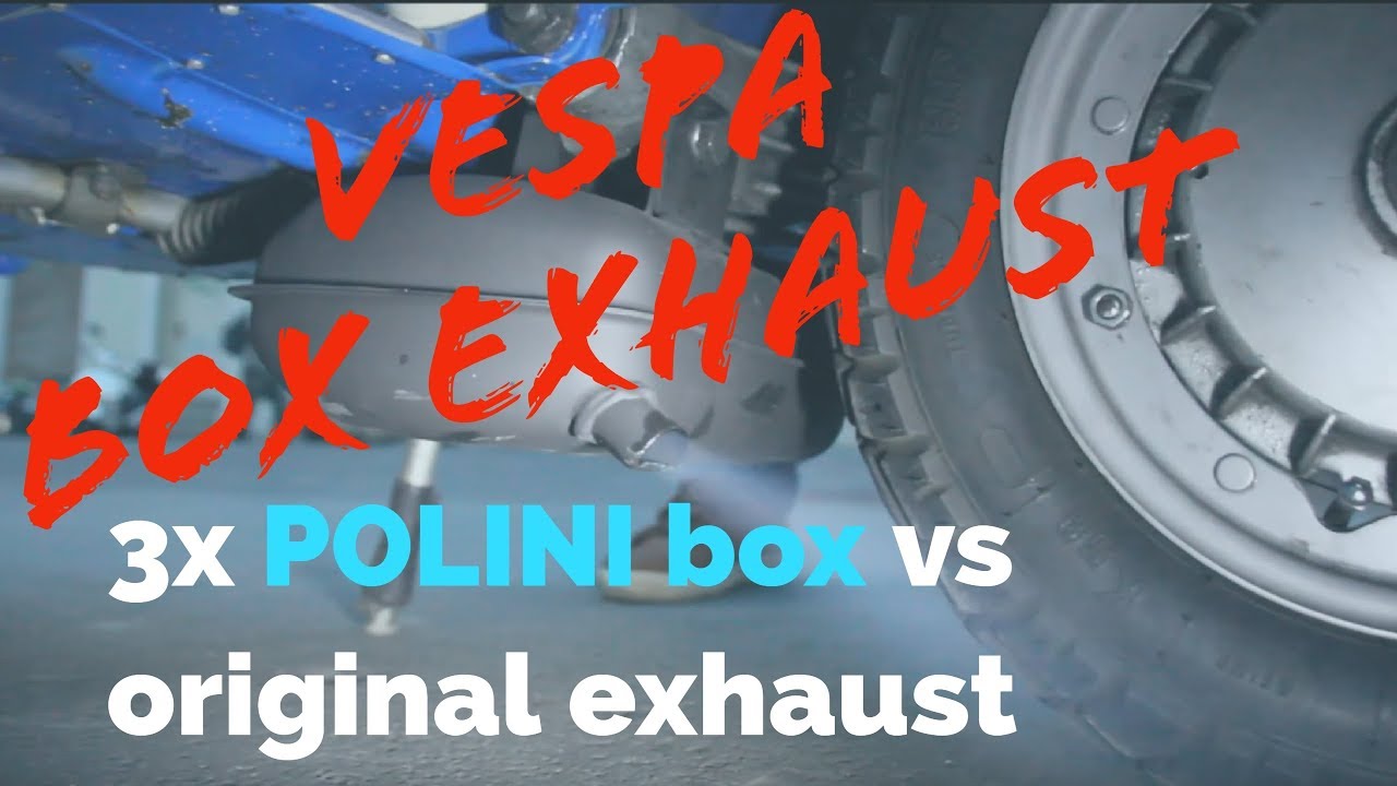 vespa ORIGINAL vs 3x POLINI original BOX & t5 exhaust | SOUNDcheck #25 | FMPguides