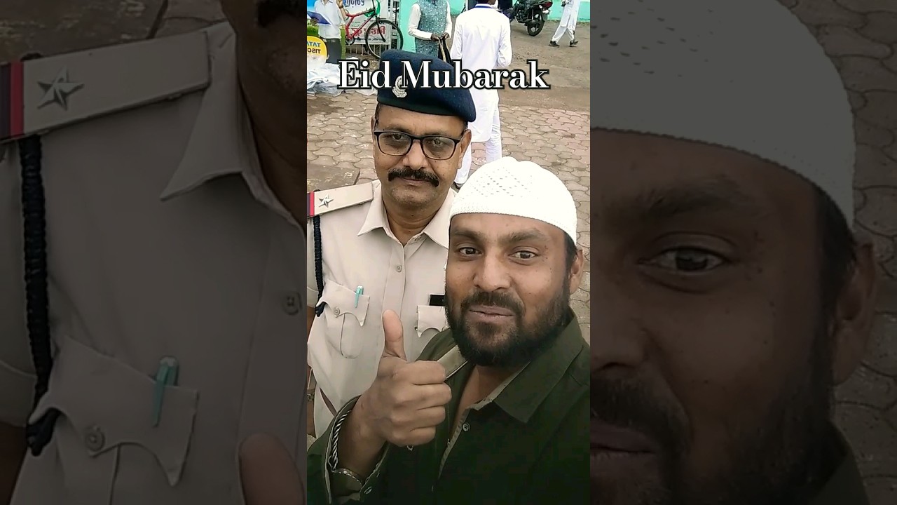 Real Hero on Duty Officer Eid ki tahe Dil Se Mubarak, #eid #eidmubarak #police #reels #bhilaikahero