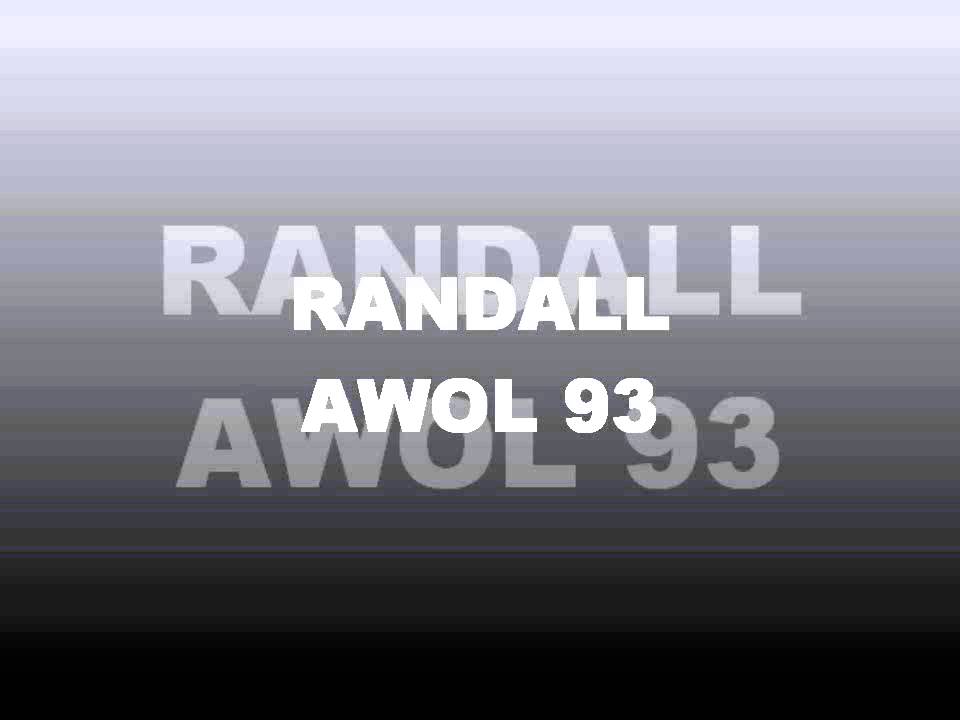 RANDALL @ AWOL 1993