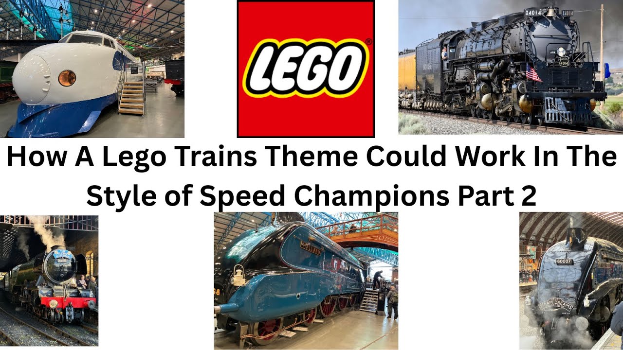 How A Lego Trains Theme Could Work In The Style of Speed Champions Part 2