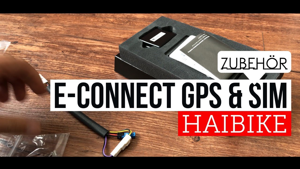 Technik-Tipp : eConnect GPS Tracker mit SIM Card zur Ortung und Notruf einbauen, HAIBIKE !