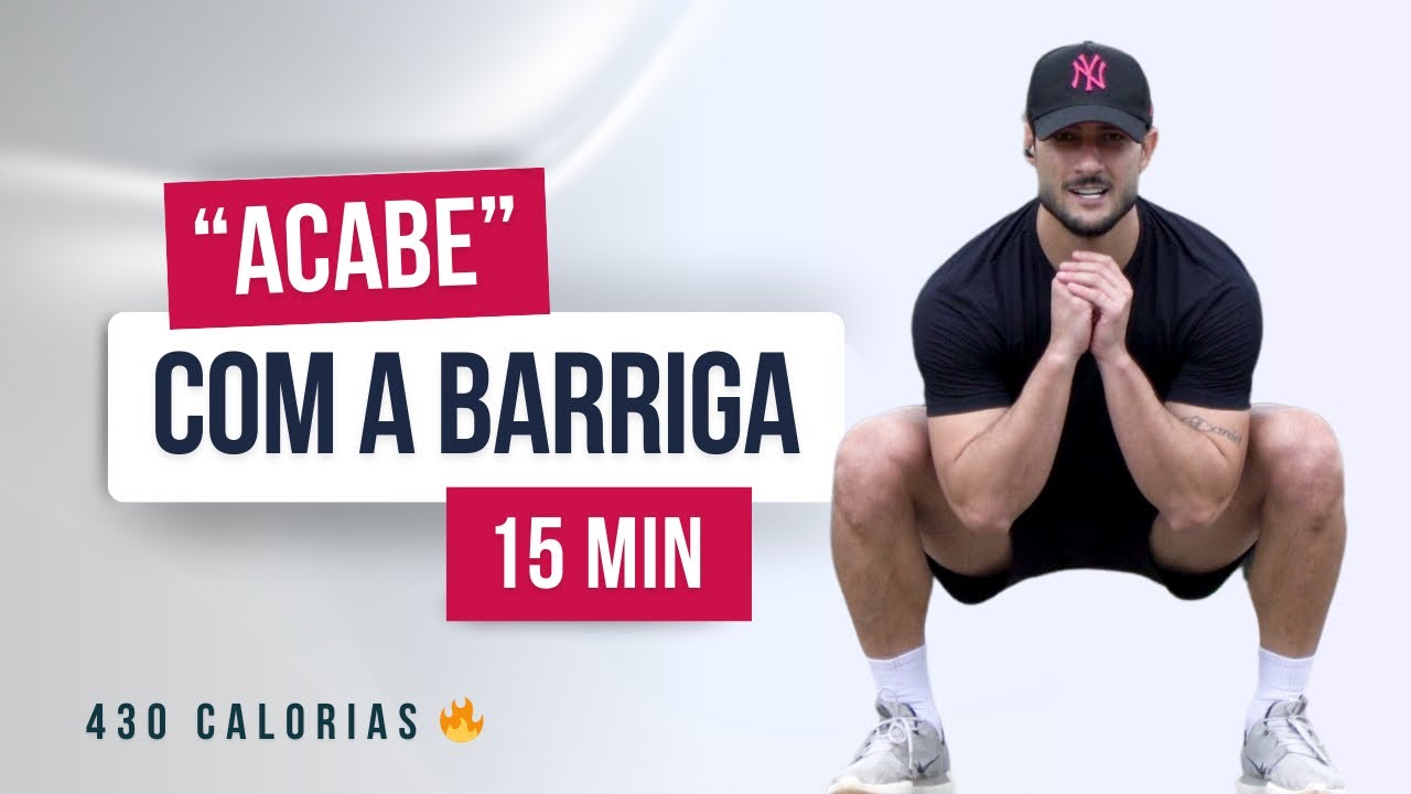 15 MIN CARDIO INTENSO para queimar gordura da barriga | em casa | sem acessórios
