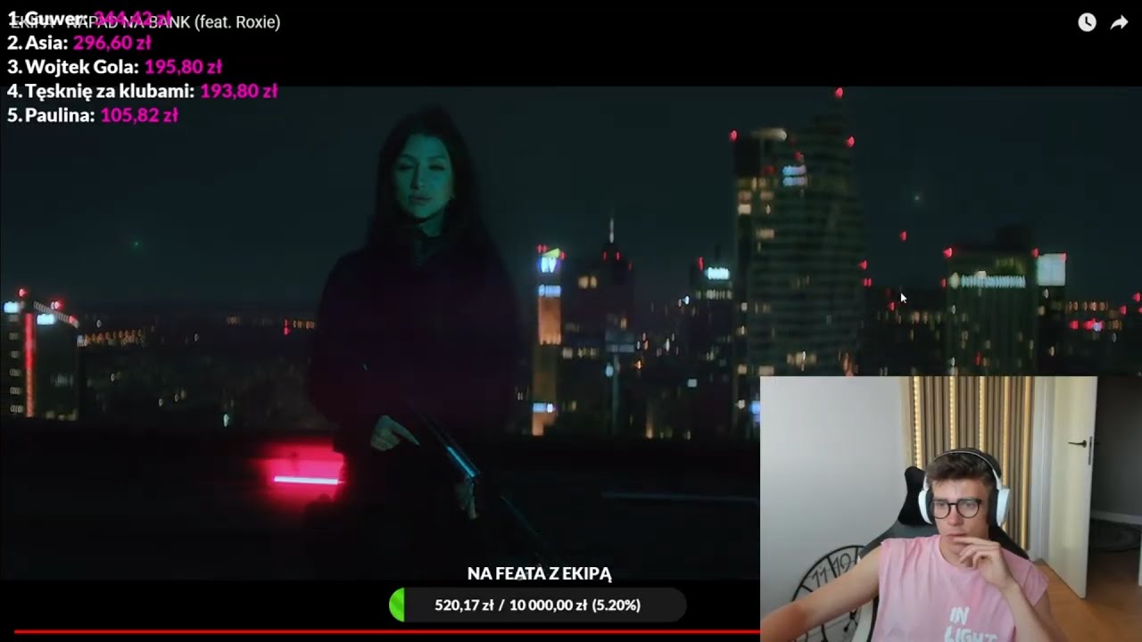 Kacper błoński reaguje na piosenke NAPAD NA BANK