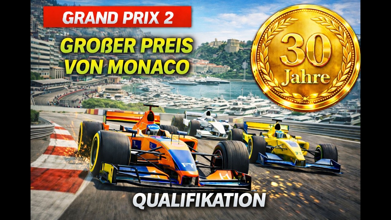 Großer Preis von Monaco 🇲🇨 Qualifikation #S8E08 🏁 Grand Prix 2 (x86GP2)