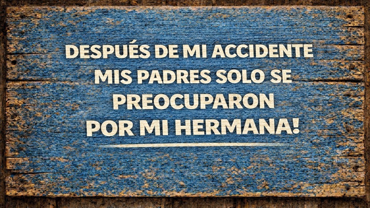 DESPUÉS DE MI ACCIDENTE MIS PADRES SOLO SE PREOCUPARON POR MI HERMANA!