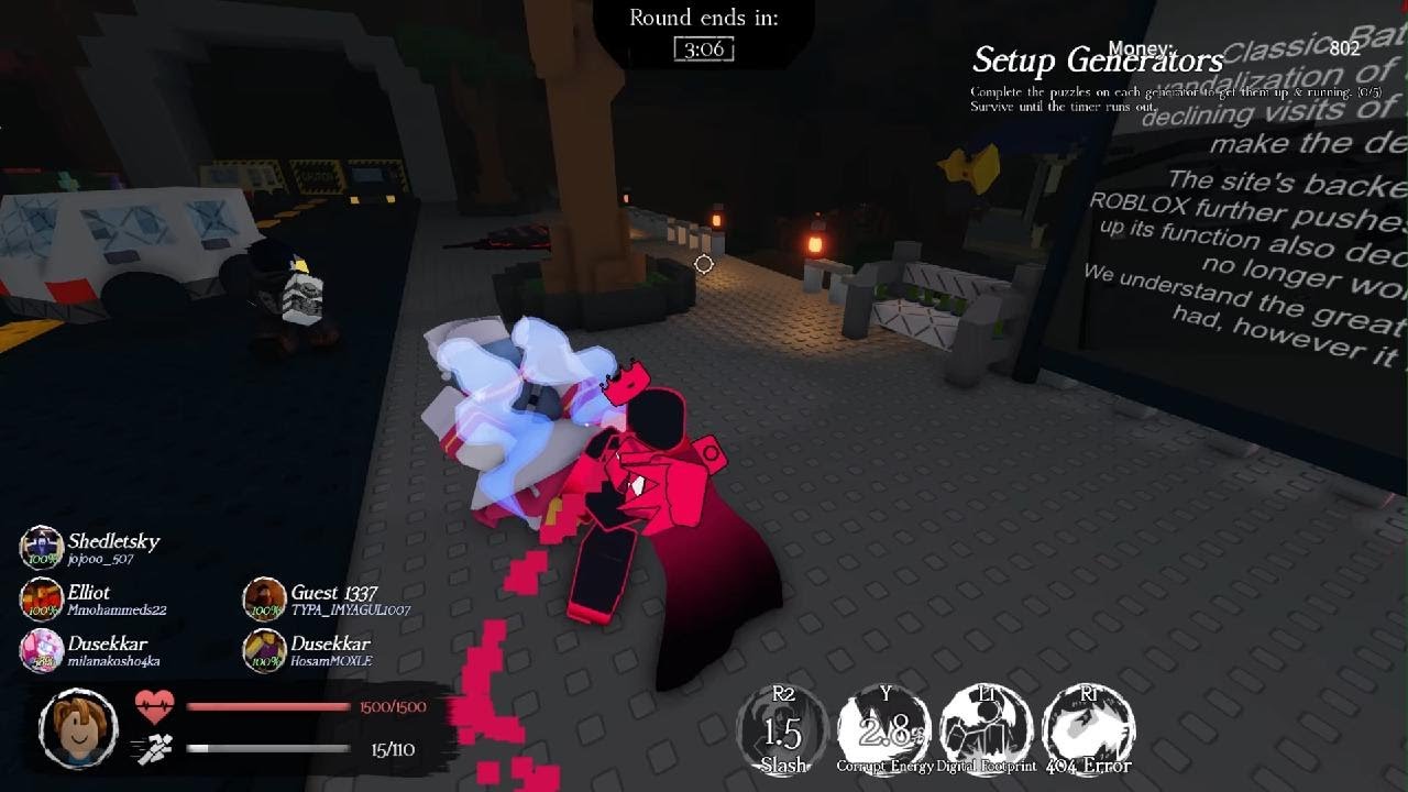 ماب في Roblox اسمه Forsaken الجزه الخامس