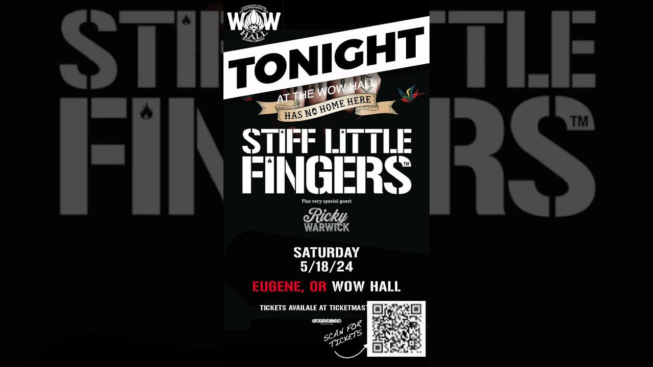 TONIGHT! See Irish punk legends STIFF LITTLE FINGERS at WOW Hall (May 18)
