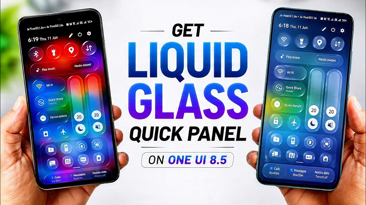 Включите панель быстрого доступа Liquid Glass на любом Samsung! ✨ One UI 8.5