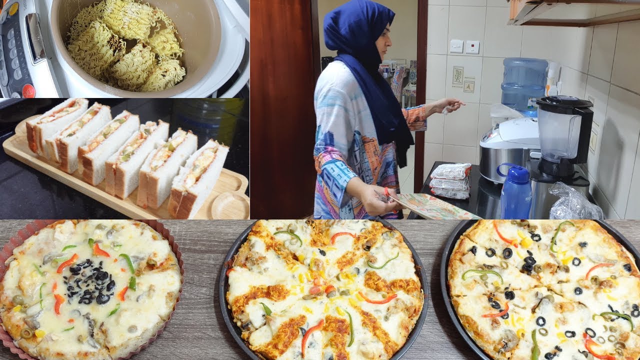 Is Kitchen Life ka maza hi alag hai - No Stovetop - Pizzas, Egg Sandwich, Noodles in Rice cooker