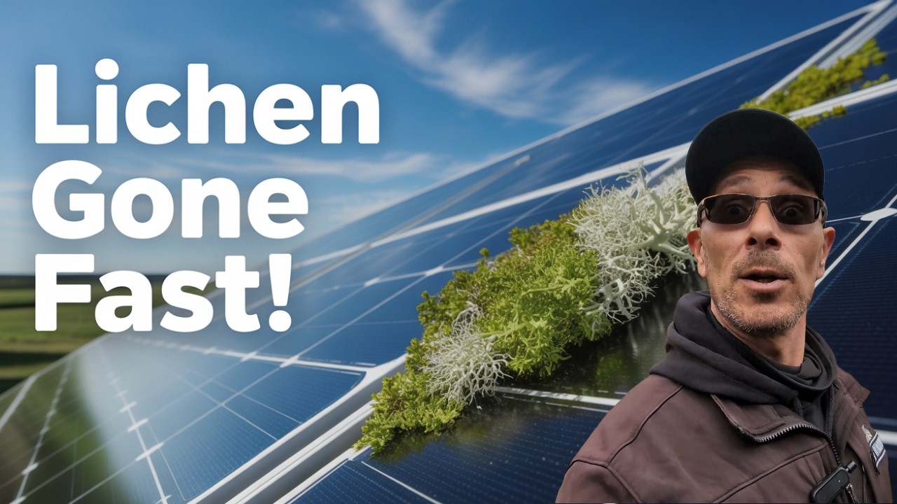 Get Rid of LICHEN on Your Solar Panels FAST!