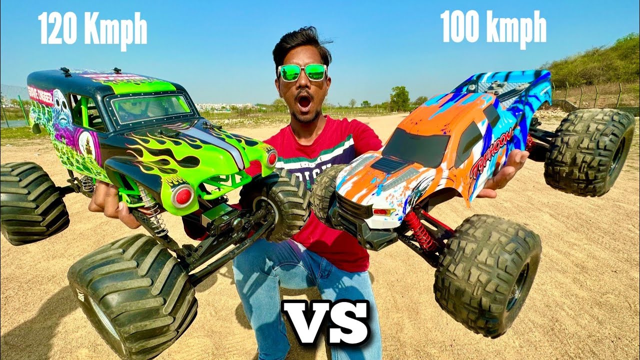 RC Modified Typhoon Car Vs RC New Typhoon Car Unboxing & Fight - Chatpat toy tv