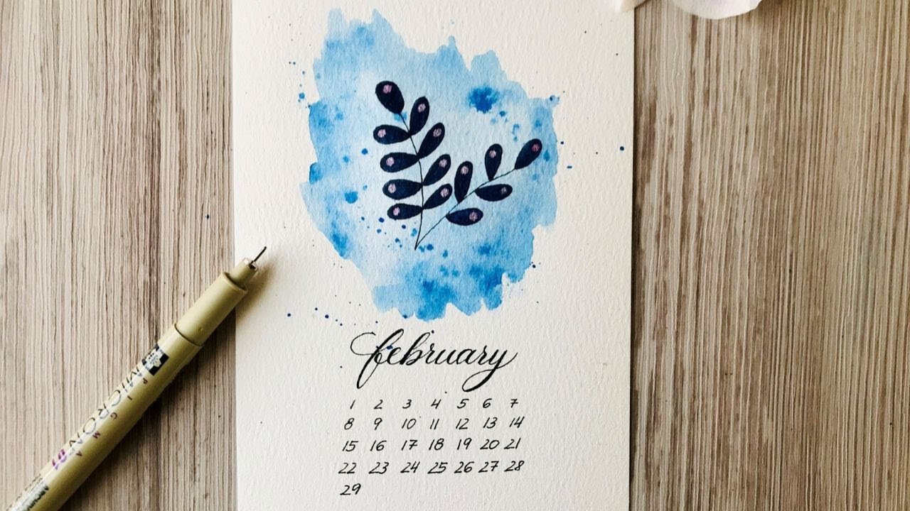 draw and write with me / february 2020 / calligraphy easy way