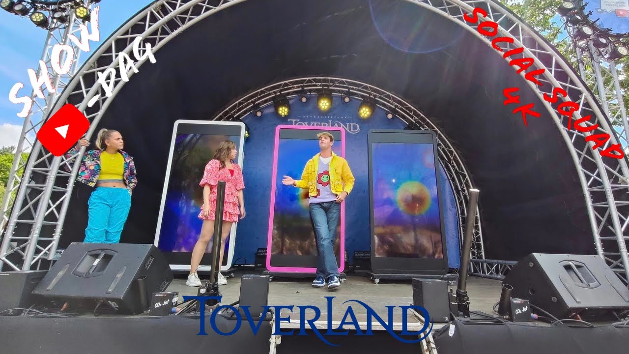 Show Social Squad Toverland Youtube-Dag 2024 4K