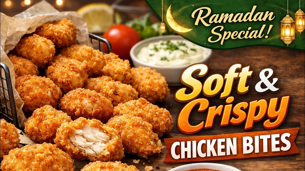 Crispy Outside, Soft Inside Chicken Bites | Ramadan Special | Anjum Da Kitchen 