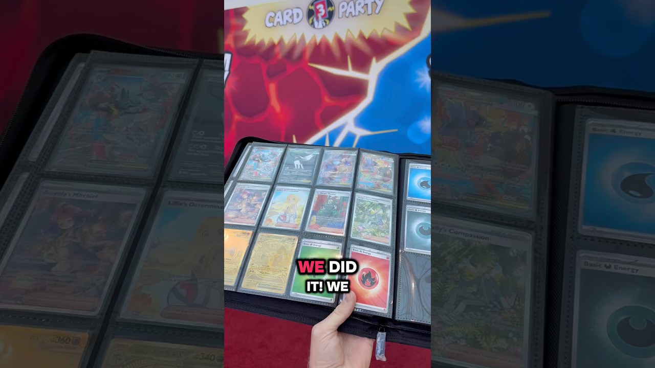 Mega Evolution Master Set COMPLETE in 3 Days at Card Party! #pokemon #pokemontcg #pokemoncommunity