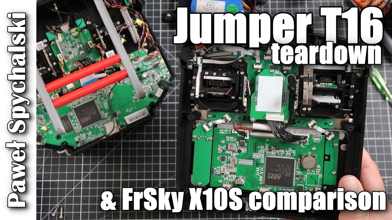 Jumper T16 teardown and direct comparison to FrSky X10S internals