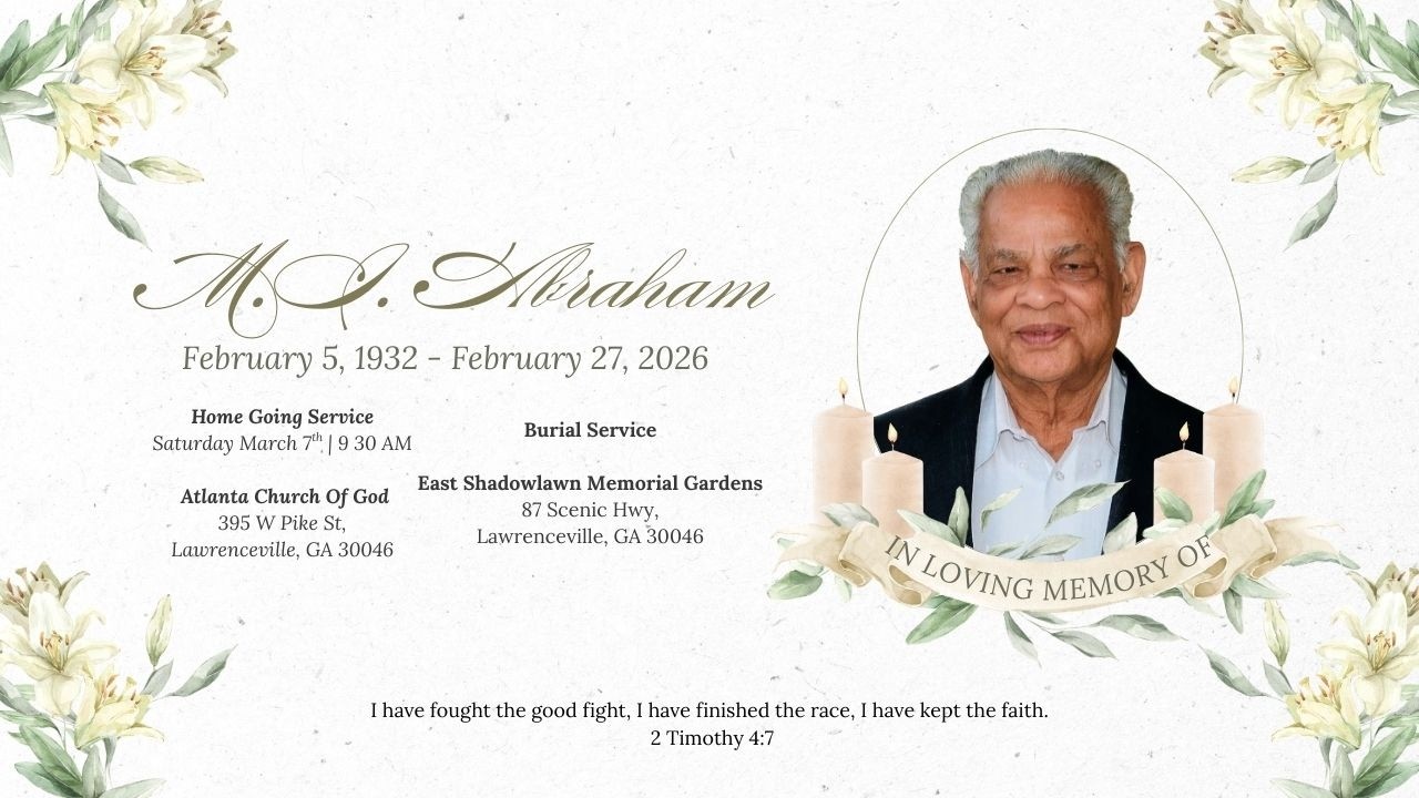M.I. ABRAHAM (JOY) HOMEGOING SERVICE || MARCH 7TH, 2026
