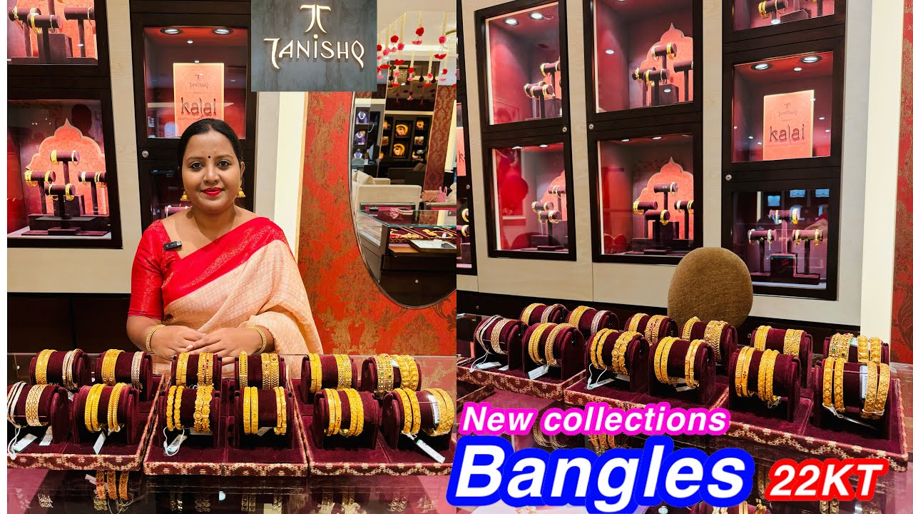Tanishq latest trendy gold bangle collections | Traditional bangle designs |Bangles |Gold jewellery