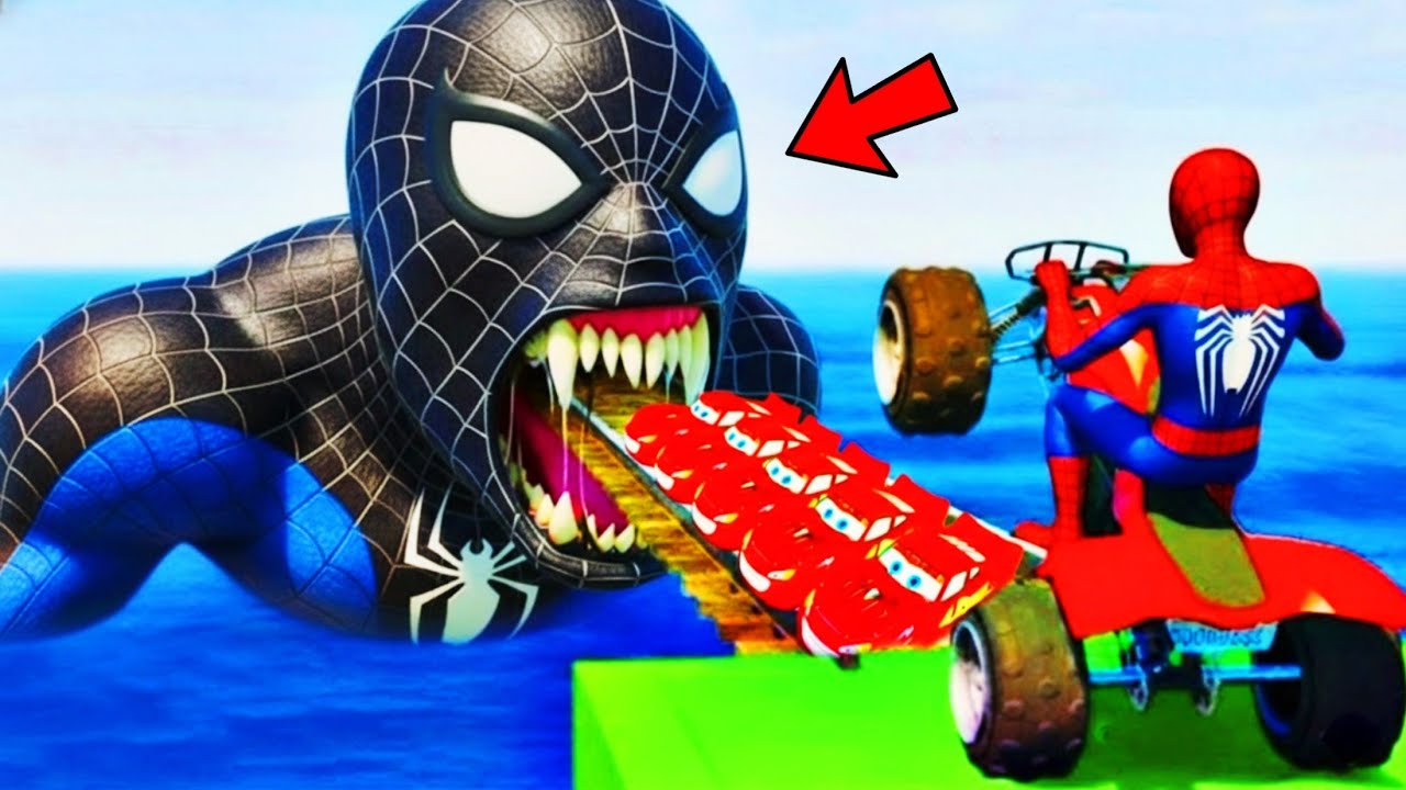 Spider-Man Rescue الرجل العنكبوت انقاذ باتمانbatman vs iron man vs venom funny Game GTA 5 superhero