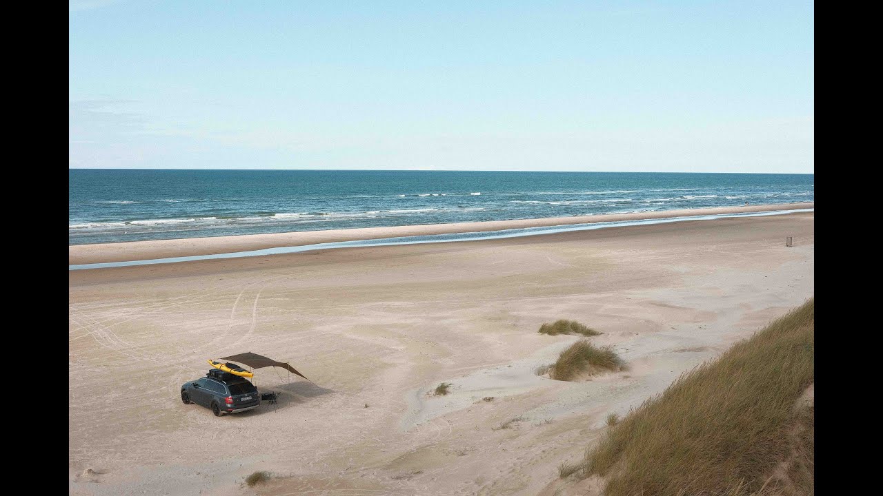 Car Camping on a wonderful Beach in Denmark.