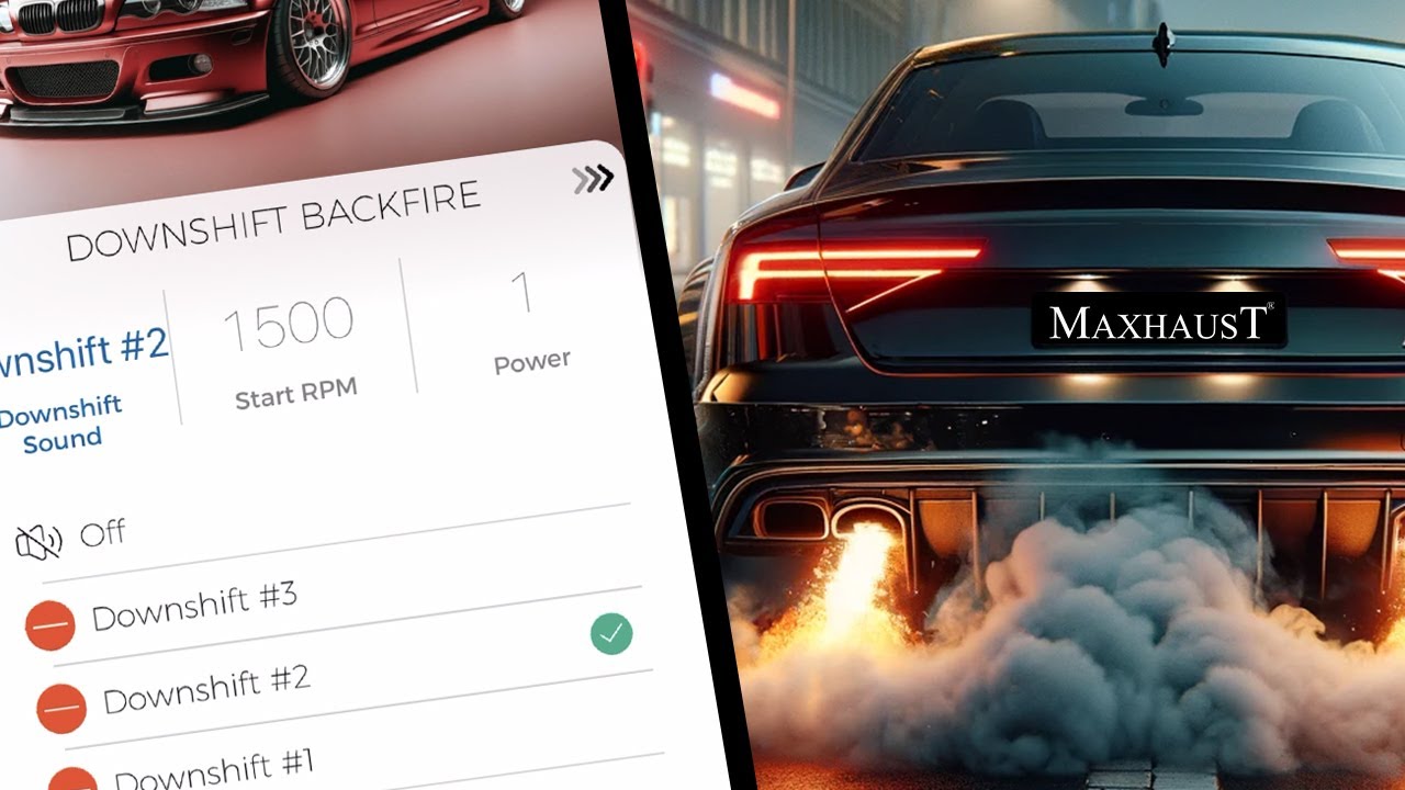 NEW - The Maxhaust Downshift Backfire Function - NOW AVAILABLE