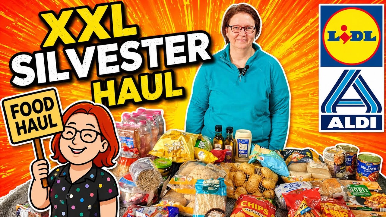 👉 XXL Silvester Haul 🎆 | Lidl, Aldi, Action & C&A | Mein letzter Haul 2025