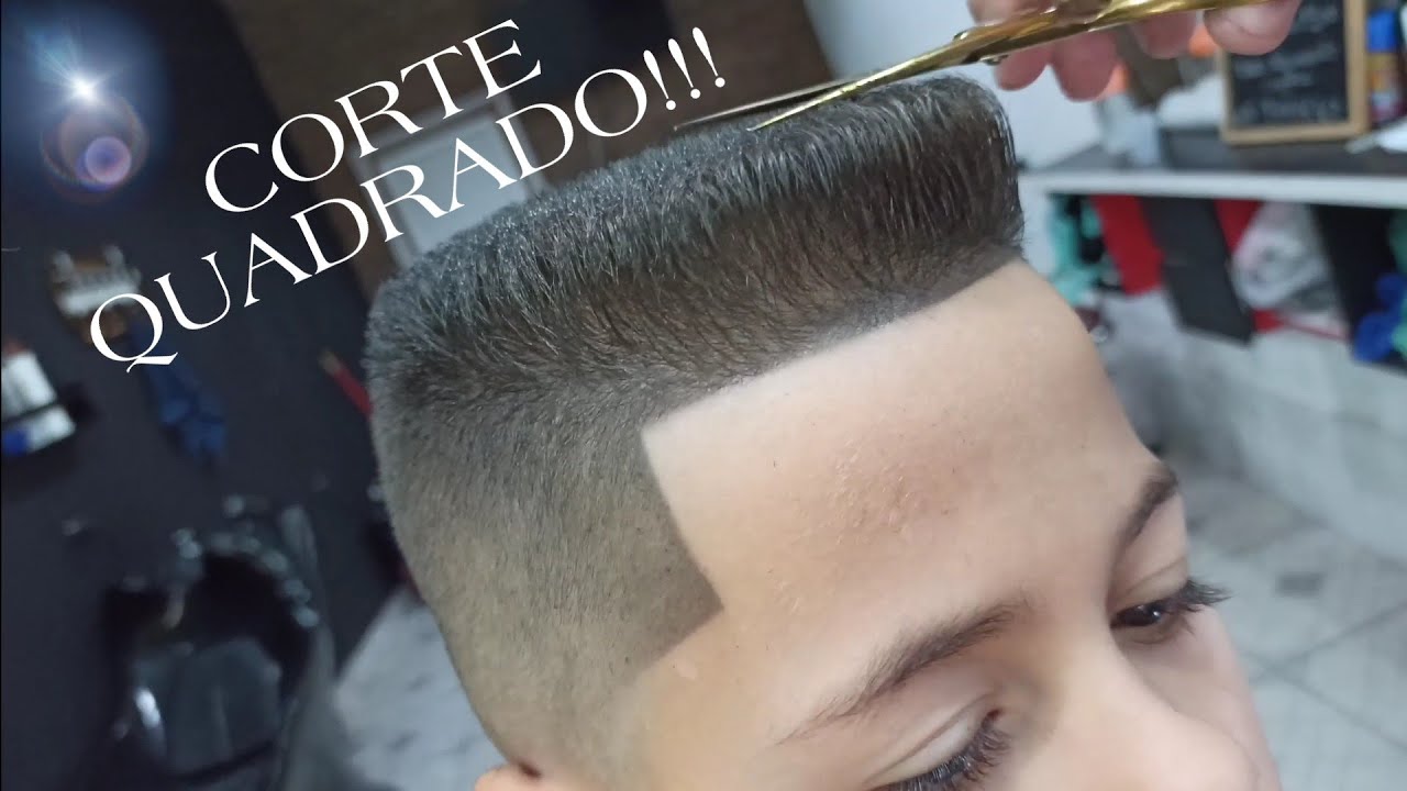 Corte de cabelo masculino quadrado/Corte de cabelo do Will Smith ✂️