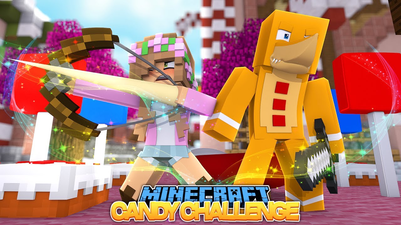 EXPLODING CHOCOLATE BED CHALLENGE ! !Minecraft w/ Sharky, Little Kelly and Scuba Steve