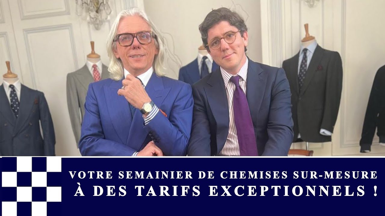 Opération exceptionnelle : Votre semainier de chemises sur-mesure !