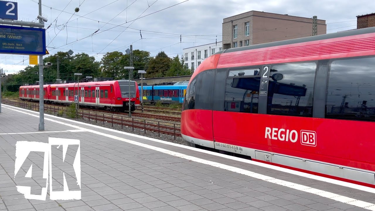 Trains Germany | 4K | Münster