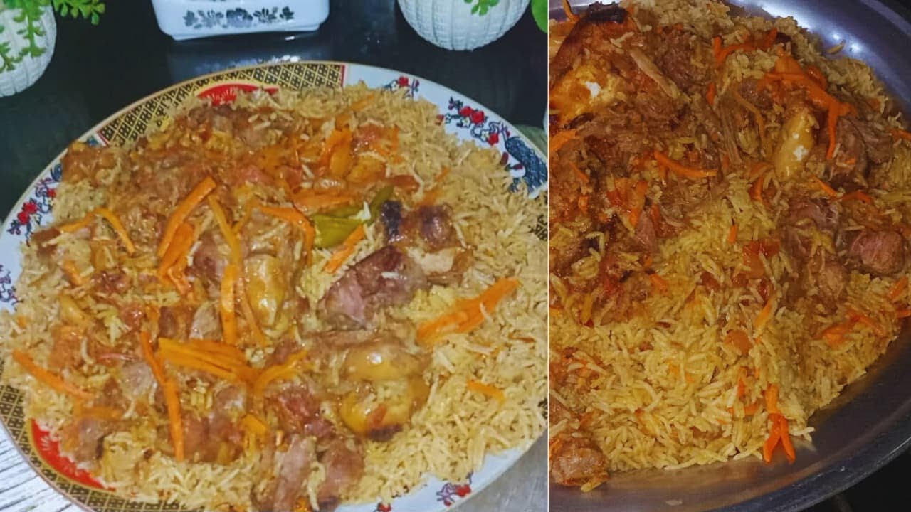 بخاري باللحم /بابسط طريقة نحضرها 👌🏻😃