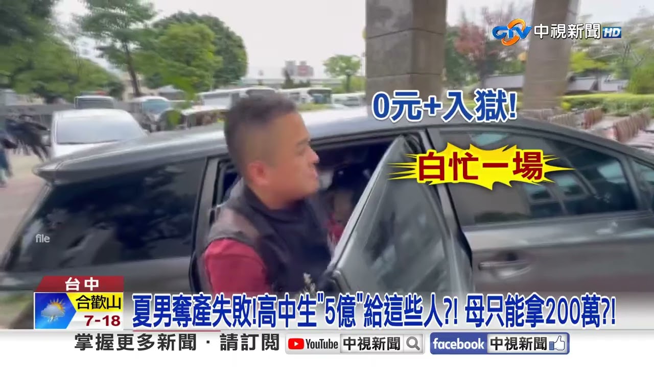 夏男奪產失敗!高中生