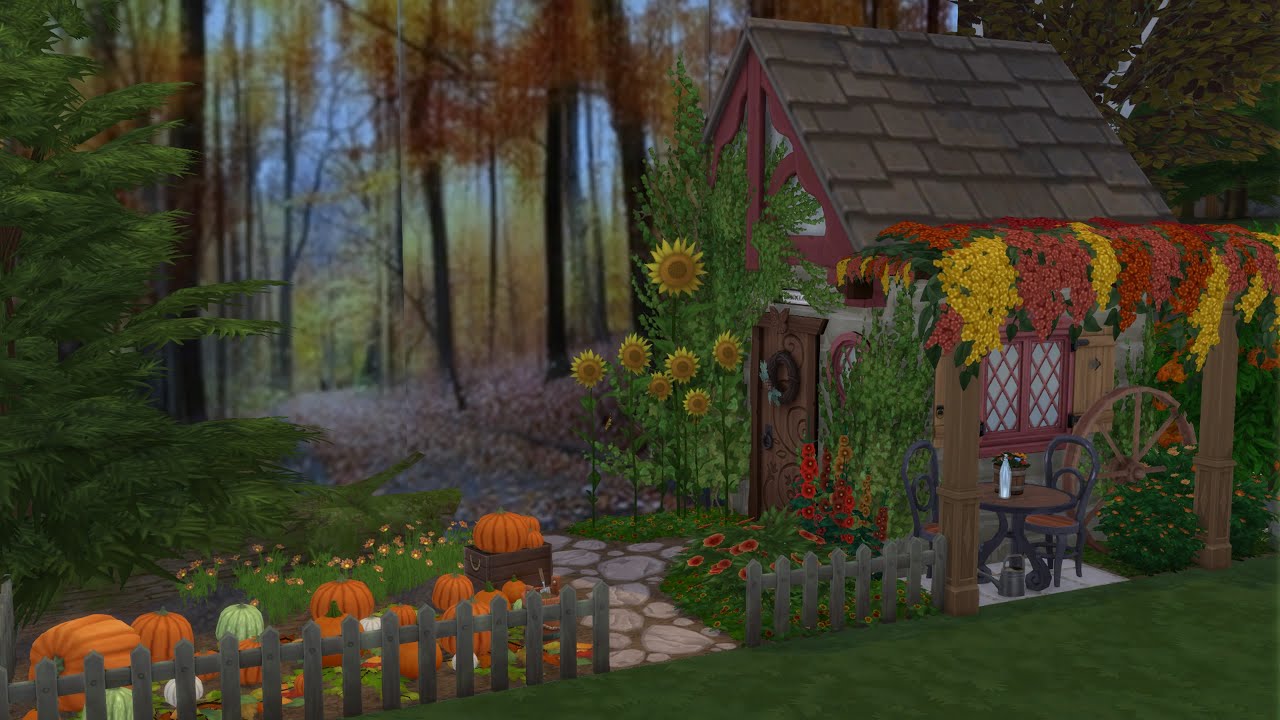 Ep# 451   Autumn Scenery     The Sims 4 Gallery - Rooms
