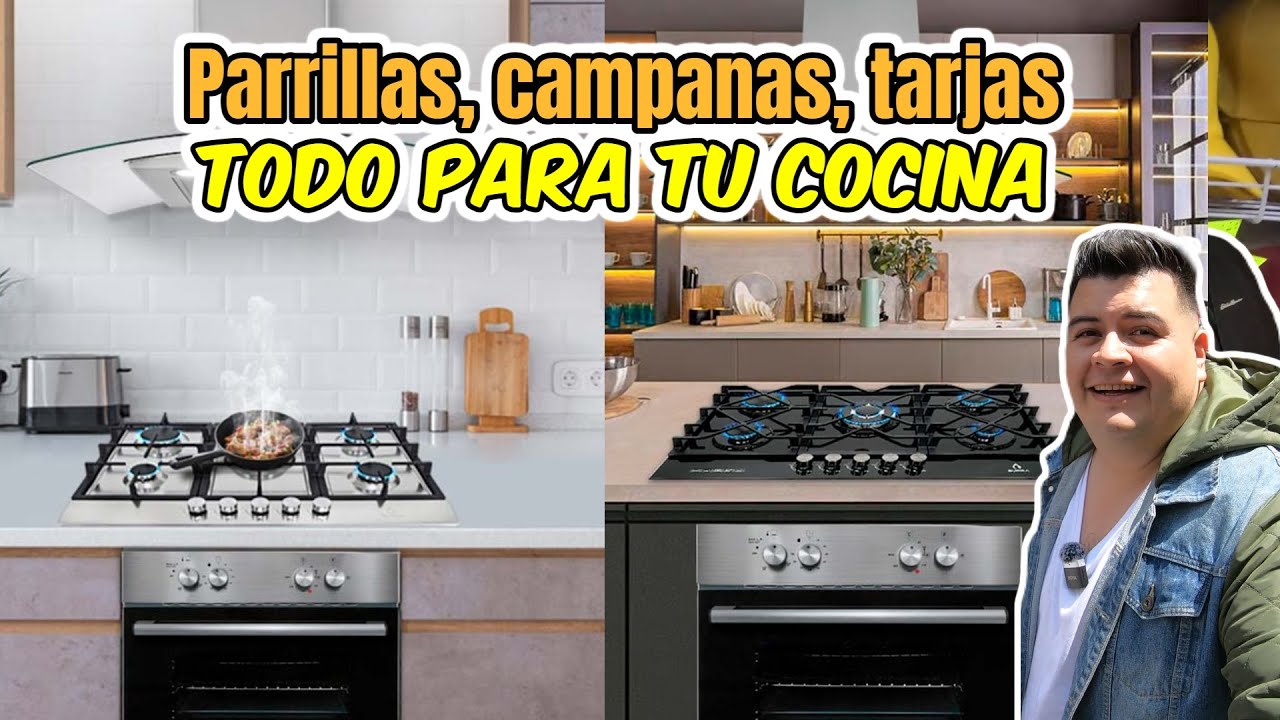 ELECTRODOMÉSTICOS de COCINA modernos🚰🔌 ESTUFAS, campanas... BUENAS, BONITAS Y BARATAS 🎛️⏲️