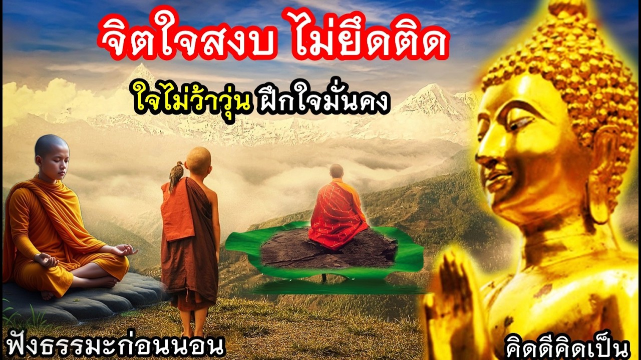 ฟังธรรมก่อนนอน ชีวิตไม่ว้าวุ้น สุขที่แท้จริง🙏ใจสงบขึ้น(1467)13