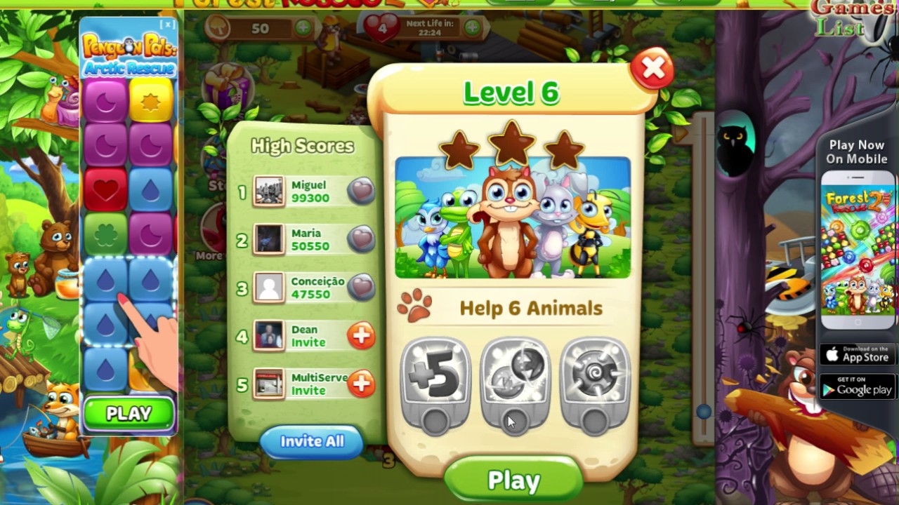 Forest Rescue 2: Friends United gameplay first look, levels(1-20)