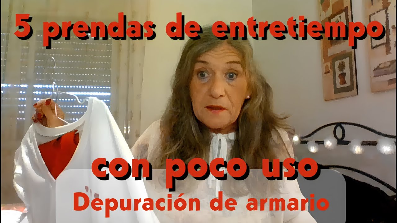 Limpieza de armario - ropa con pocas oportunidades para usarla
