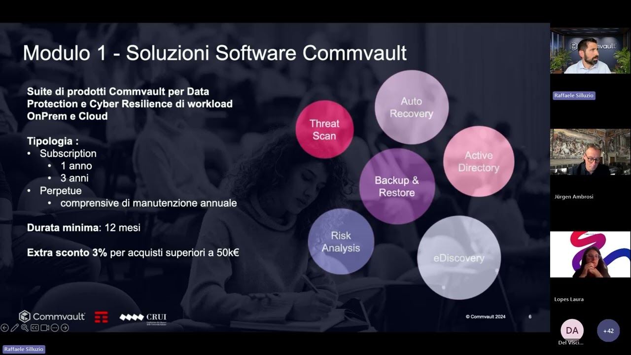 Kick off contratto CRUI COMMVAULT