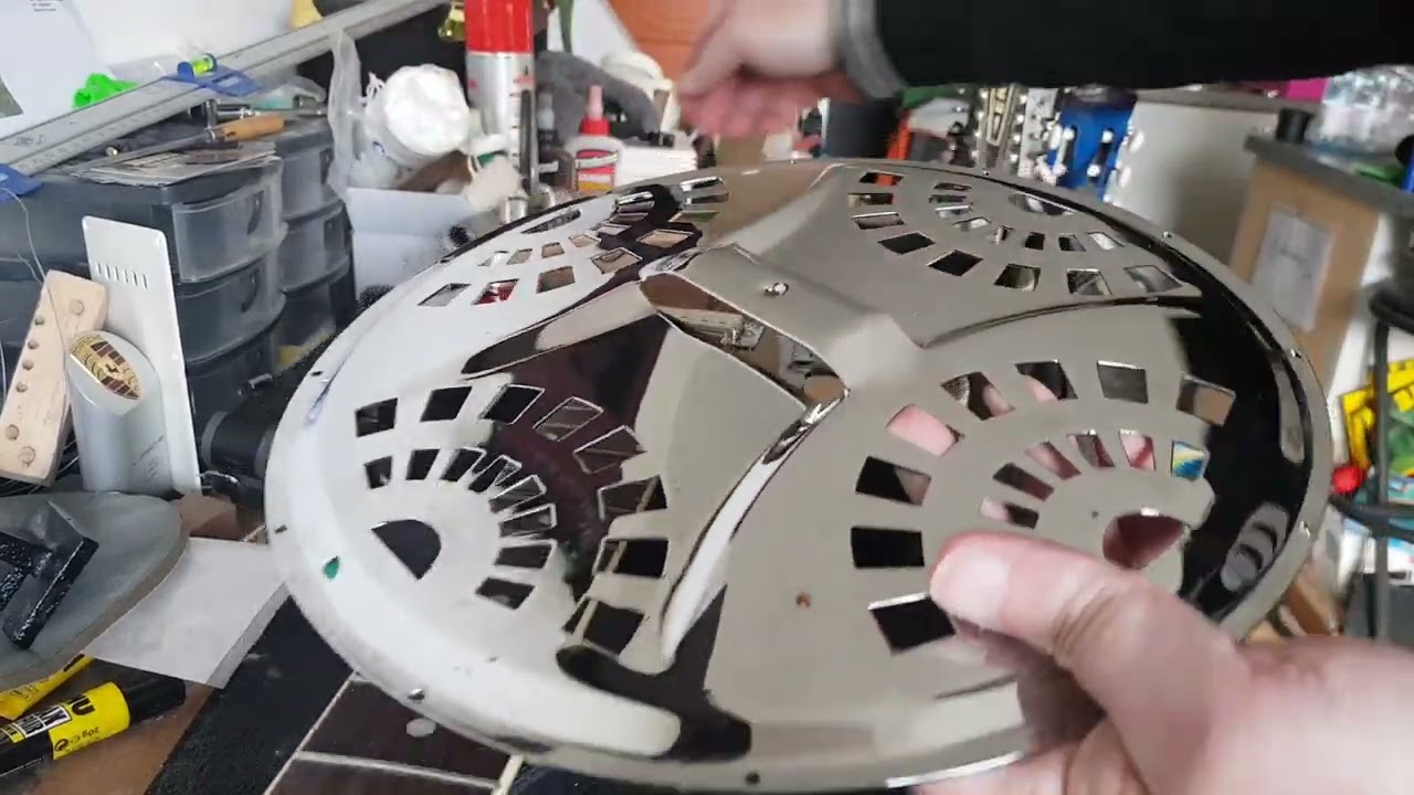 Harley Benton Resonator guitar repair and adjustment