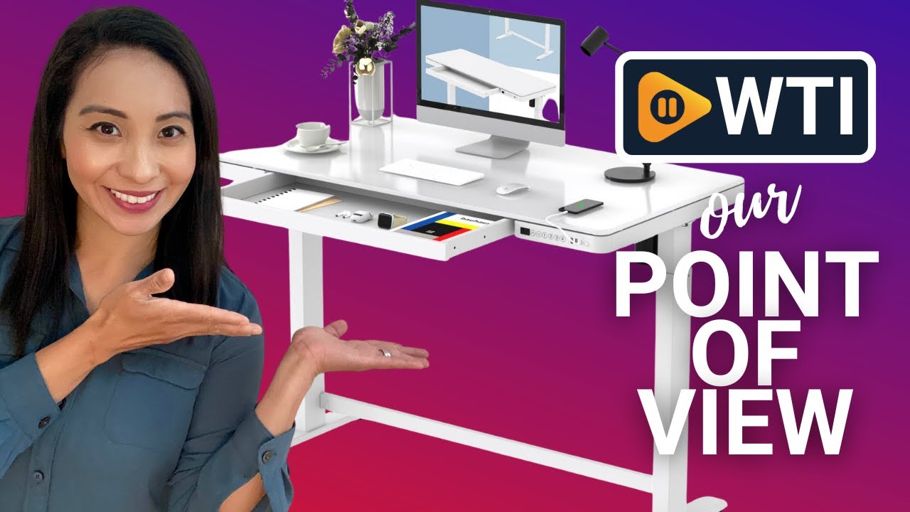 FLEXISPOT Electric Glass Standing Desk | Our Point Of View