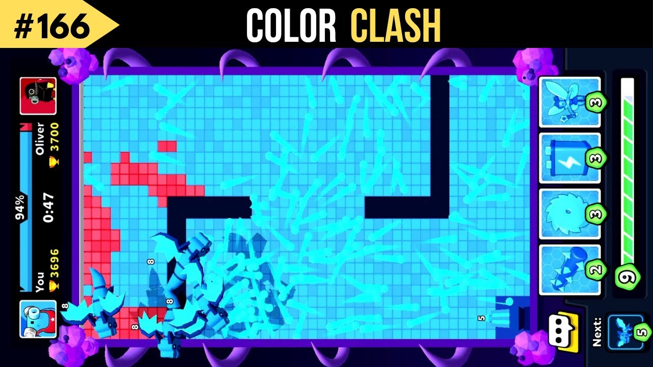 Color clash gameplay - satisfying games android - android gameplay #166