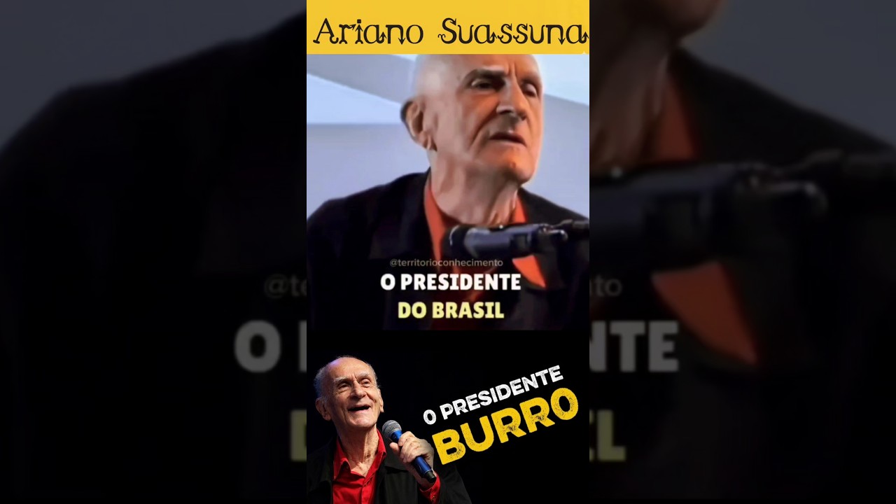 A hist&oacute;ria de um presidente do Brasil 😂 Ariano Suassuna #arianosuassuna  #humor #comedia