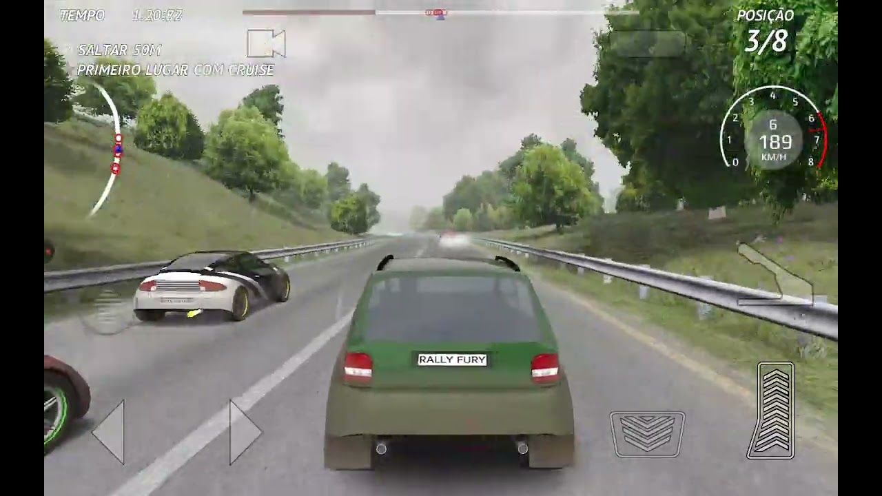 Jogando rally fury 