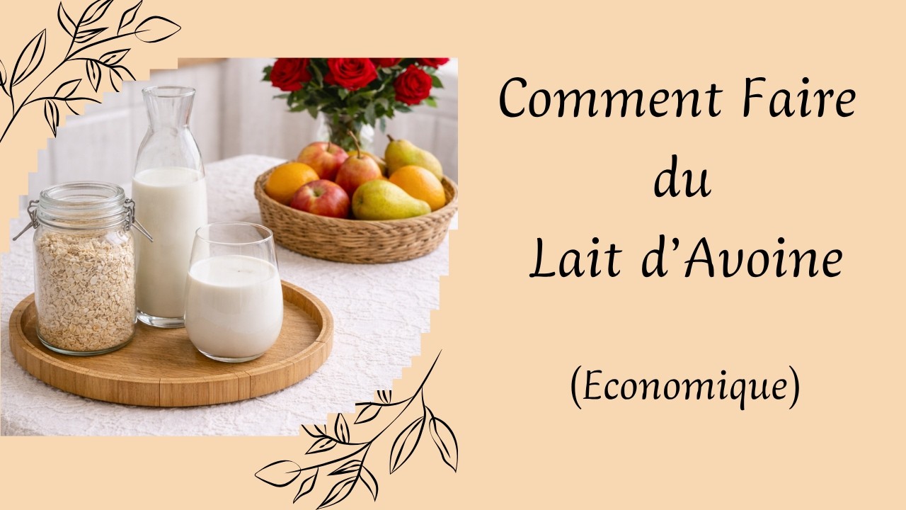 79 - Comment faire son lait d'avoine - (Le lait végétal le moins cher).