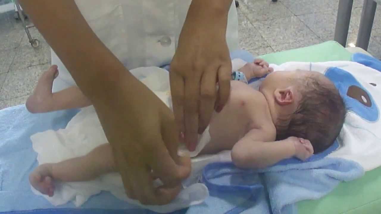 Primeiro banho do Nicolas