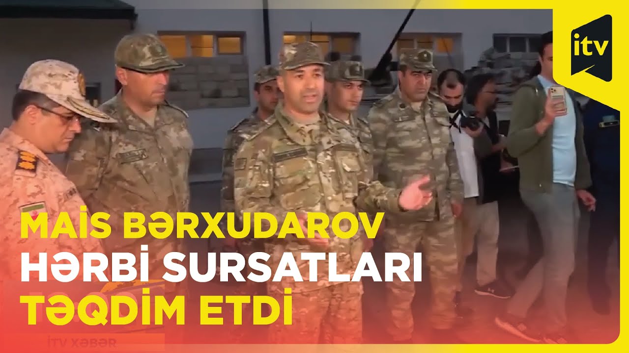 General-leytenant Mayis Bərxudarov ermənilərdən ələ keçən hərbi sursatları təqdim etdi