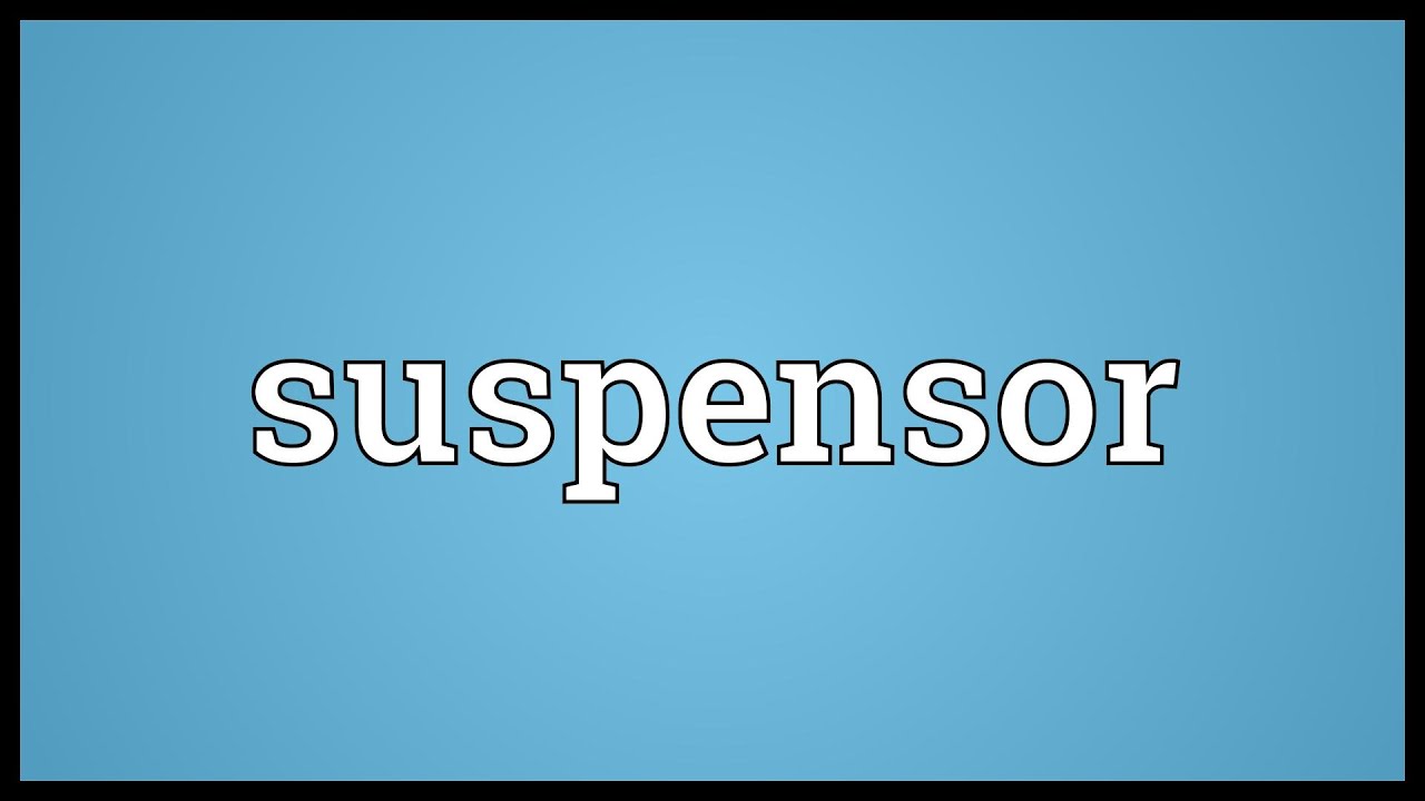 Suspensor Meaning