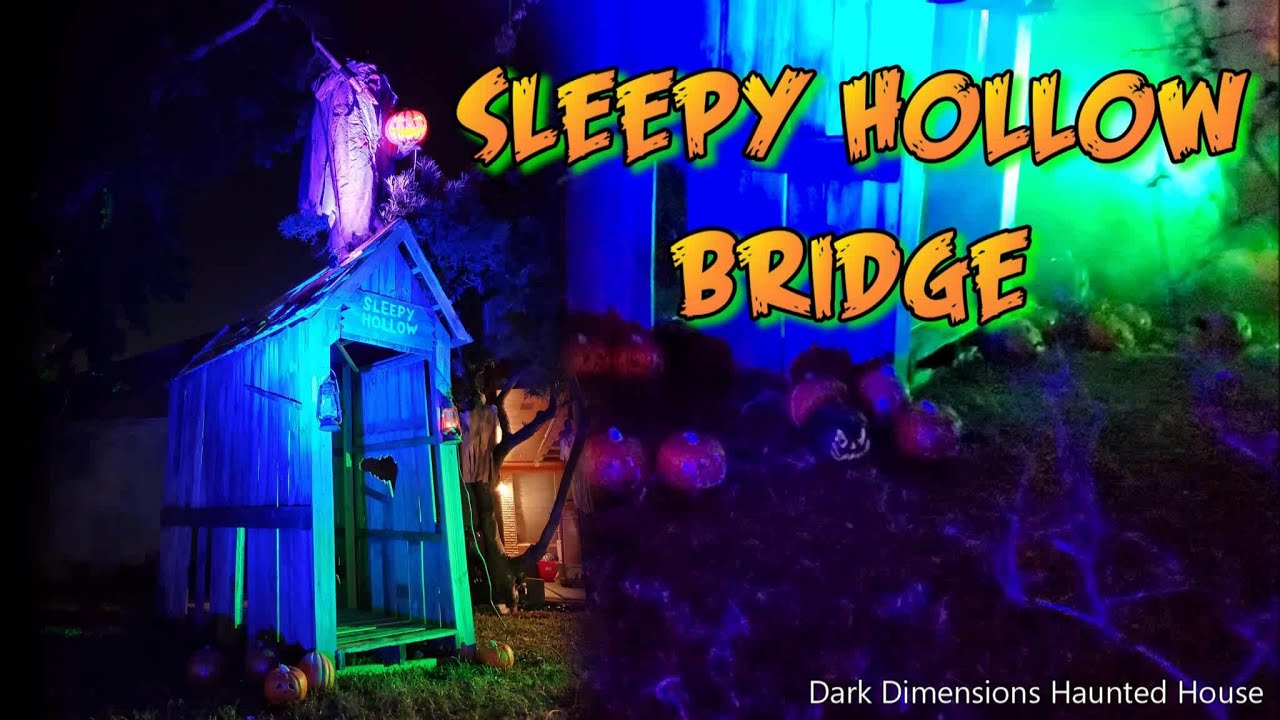 Sleepy Hollow Bridge Horror DIY Spooky Custom Halloween Yard Display with Headless Horseman Prop