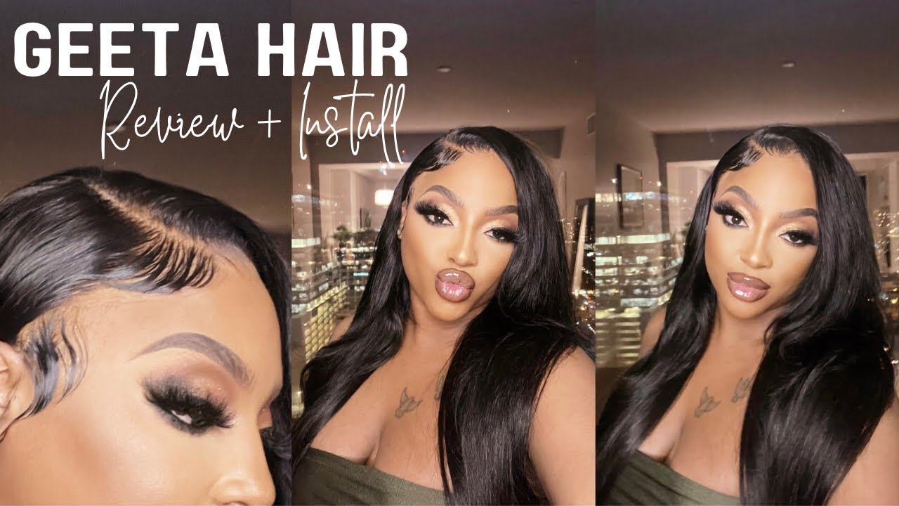 SIDE PART TUTORIAL + WIG REVIEW WITH BABY HAIR! NO PLUCKING | BEGINNER FRIENDLY FT. GEETA HAIR