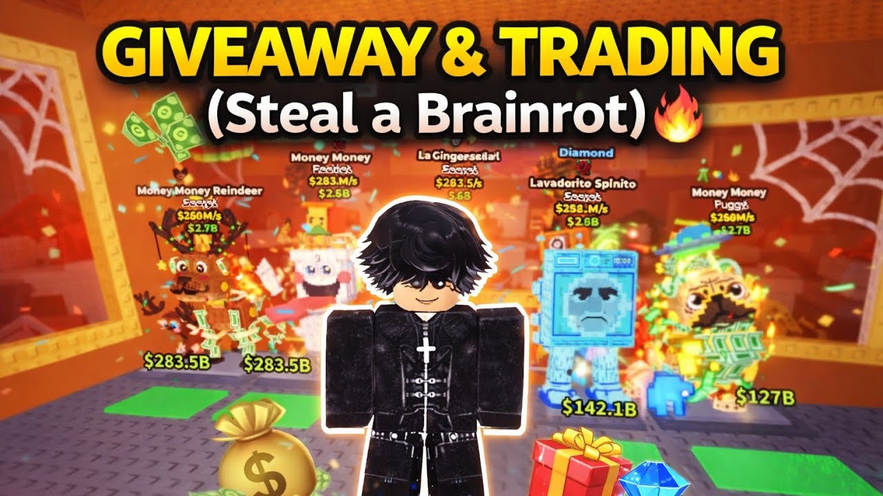 Steal a Brainrot Giveaway & Treding